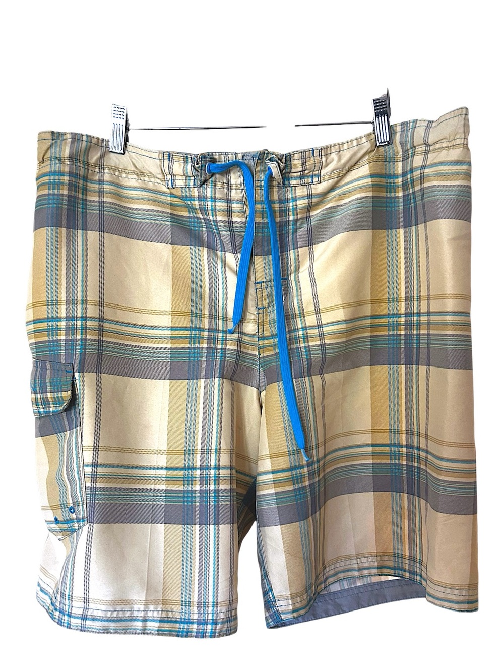Men's Panama Jack Plaid Board Short Swim Trunks